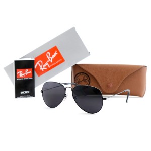 Ray Ban Авіатори (краплі) оптом модель 3025-58-14-black фото