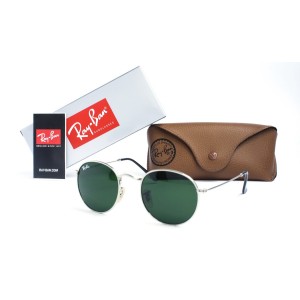 Ray Ban Круглі оптом Ray Ban Round Metal 3447-green-s фото